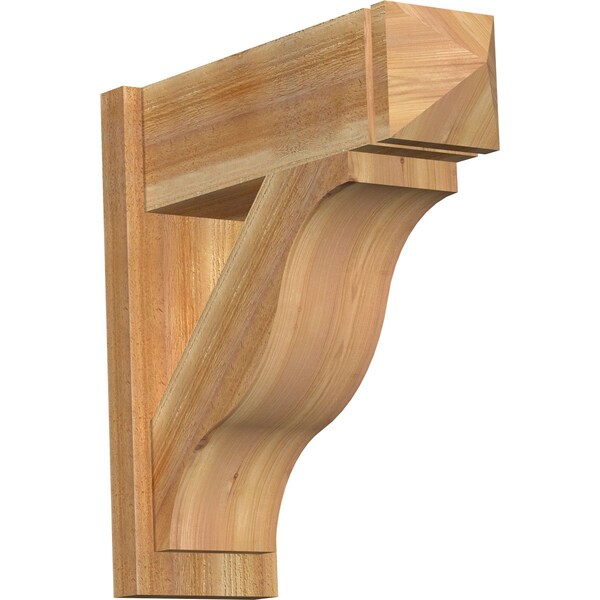 Ekena Millwork Funston Rough Sawn Arts and Crafts Outlooker, Western Red Cedar, 8"W x 24"D x 24"H OUT08X24X24FST03RWR - main